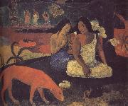 Paul Gauguin Happy Woman oil